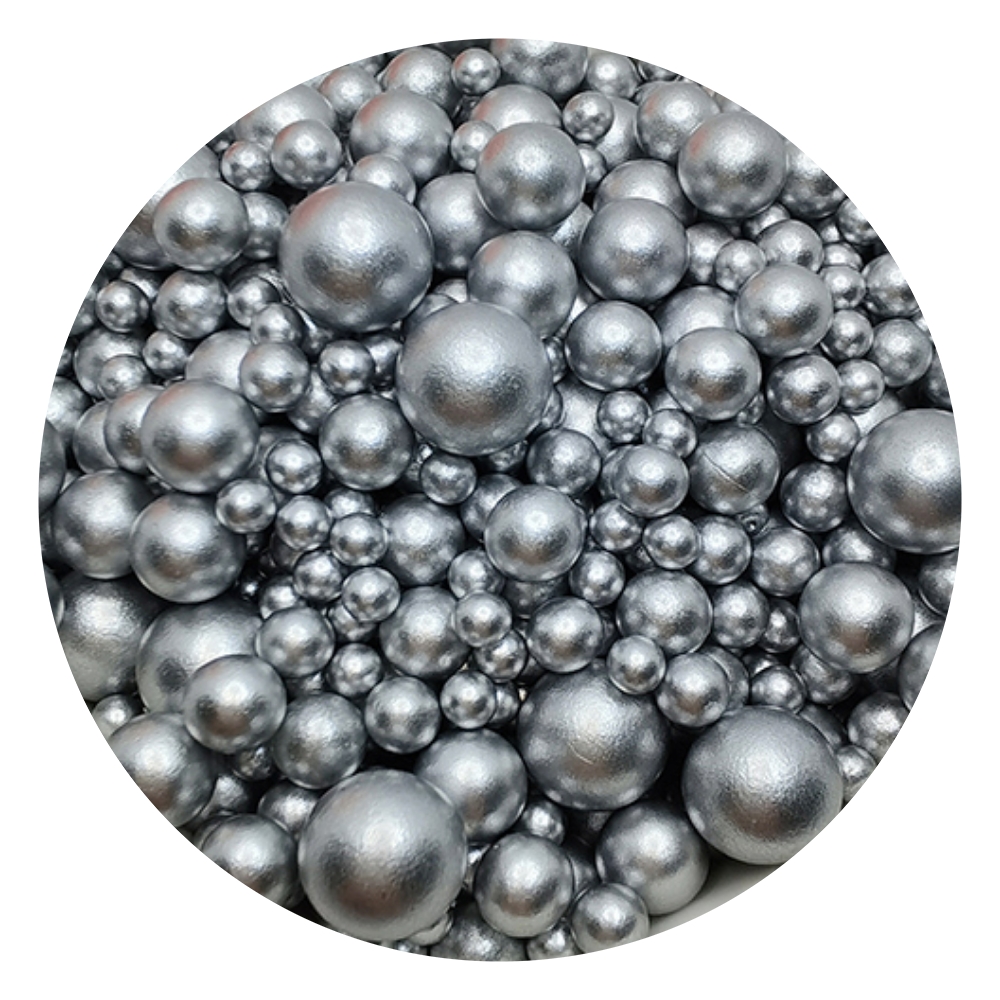 无孔ABS仿珍珠磨砂亚银亚光散珠子diy手工美甲装饰滴胶填充物配件