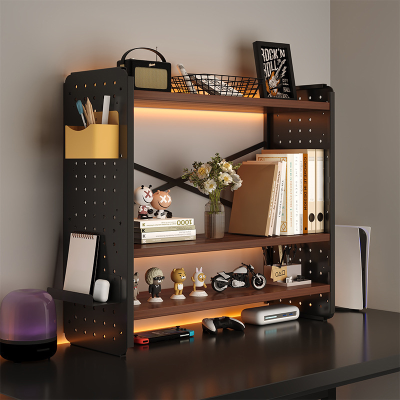 桌面置物架洞洞板书桌收纳