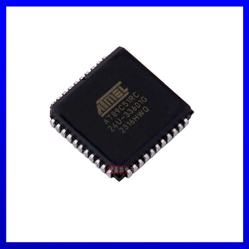 AT89C51RC-24JU 封装PLCC-44 丝印AT89C51RC-24U 原装正品单片机