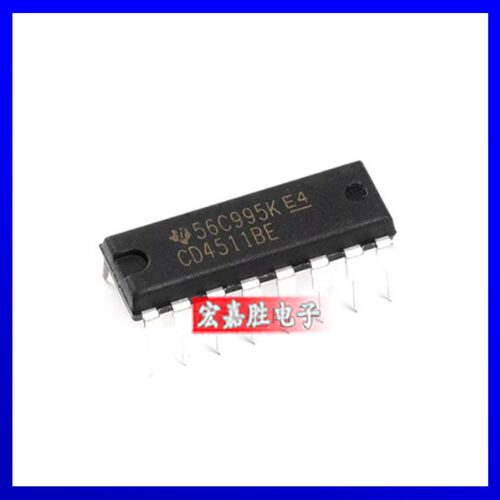 CD4511BE LED显示驱动器芯片 TI/德州仪器 封装DIP16 CD4511