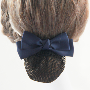 职业女头花护士发网韩版 空乘银行酒店服务员工作盘发网兜发饰细网