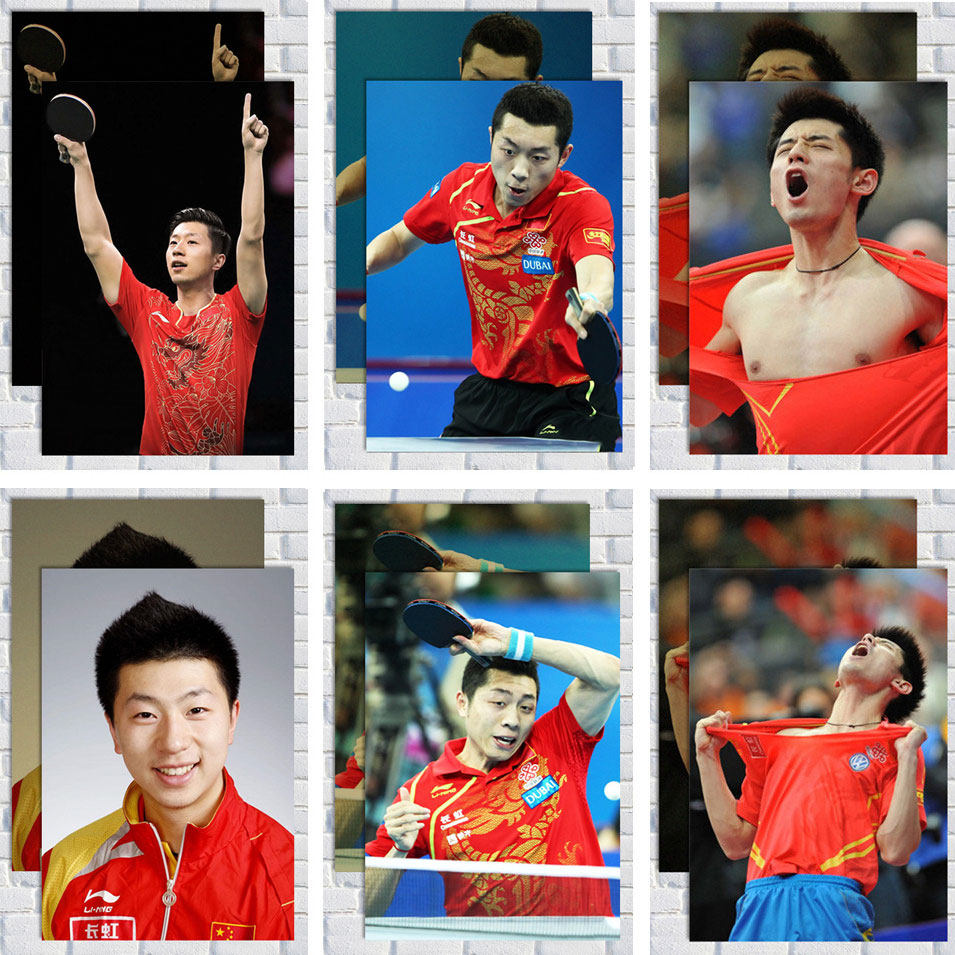 张继科/马龙/许昕大海报墙贴壁纸明星写真周边挂画贴纸乒乓球体育