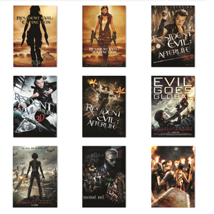 生化危机终章系列 6 影音室客厅玄关大片装饰挂画 海报装饰画