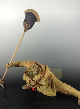 石湾公仔书房水浒传鲁智深工艺品