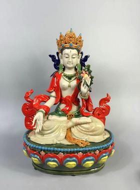 精品佛像招财摆件白度母佛