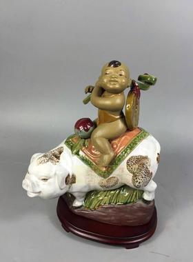 客厅摆件童子招财进宝生肖猪