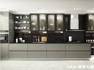 定制斜面玻璃门黑色宽边框铝合金门书柜门酒柜门橱柜专用玻璃门u.