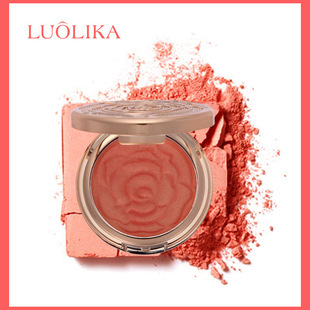 正品LUOLIKA罗莉卡腮红裸妆初学者持久保湿自然修颜珠光提亮腮红