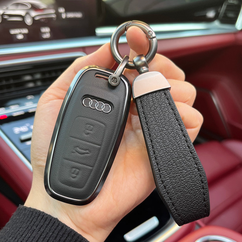 新款奥迪a3l真皮钥匙包A6L高档