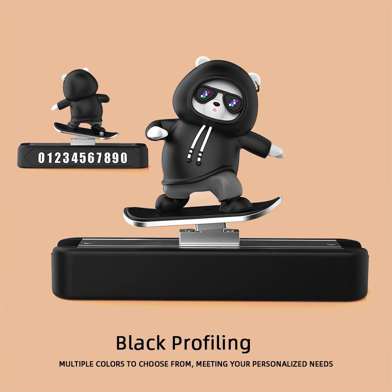 新款滑板熊车内挪车电话牌车载滑动摆件停车卡汽车临时停车号码牌,汽车用品/电子/清洗/改装,停车号码牌,淘宝优惠券,粉丝福利购,淘宝优惠卷