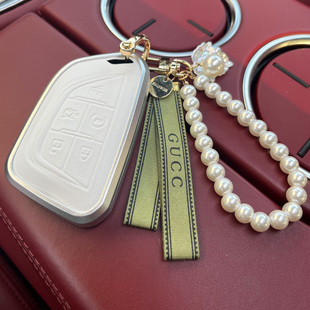 凯迪拉克ct5 锐歌 xt5 ct6 xts真皮钥匙包套女 xt4 适用于2025新款