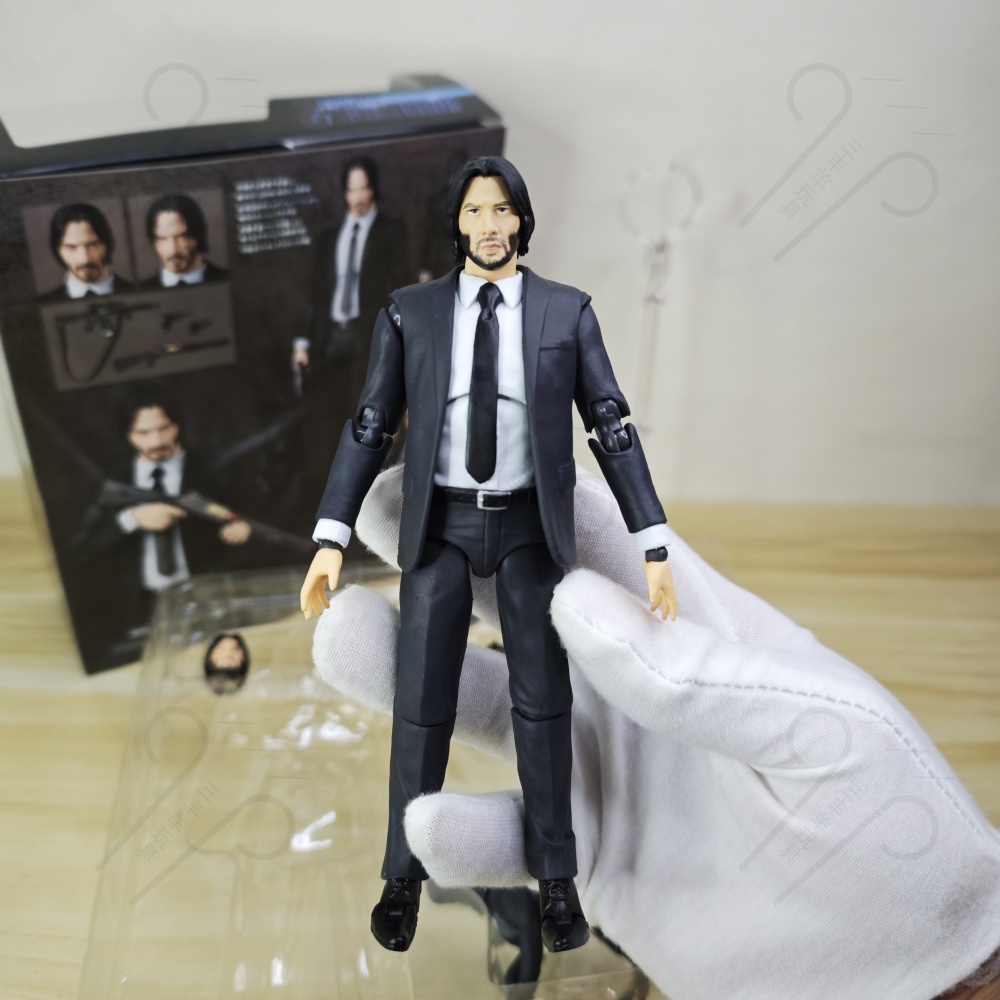 国产mafex085疾速追杀2约翰威克 再版复刻 关节可动手办模型摆件