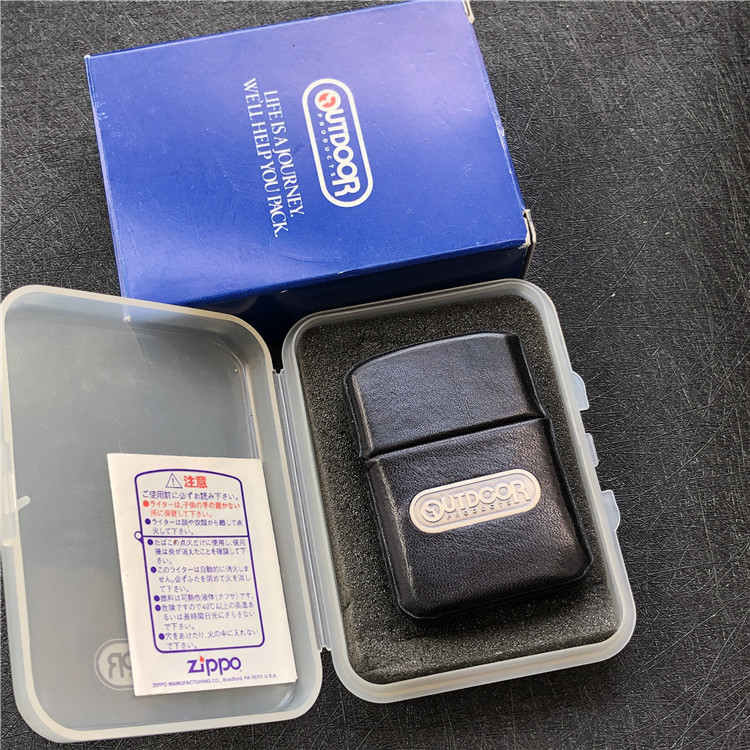 ZIPPO原装正品 1997年 全羊皮户外品牌OUTDOOR 定制机