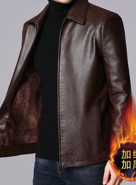 皮夹克机车百搭上衣2024新款
