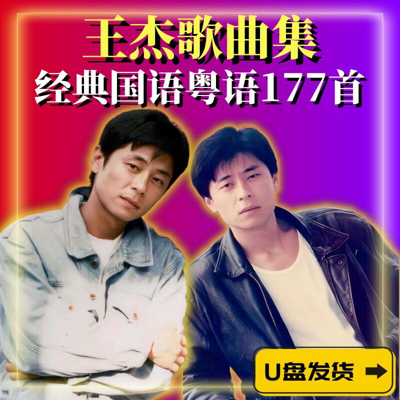 王杰歌曲U盘高音质经典怀旧老歌专辑车载音乐MP3音频国语粤语优盘