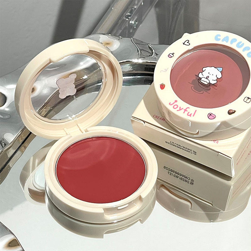 奶糕腮红泥膏显白自然提亮裸妆胭脂粉修容粉自然细腻持久女