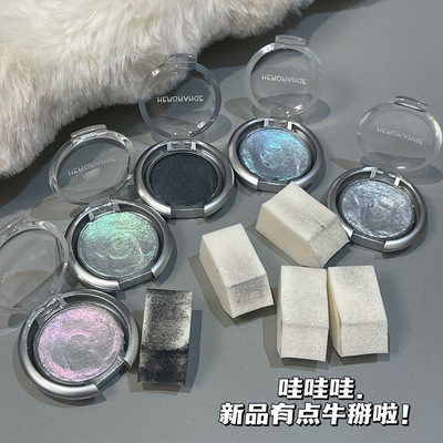 HERORANGE光韵魅变单色眼影盘ins珠光爆闪亮晶晶偏光提亮卧蚕高光