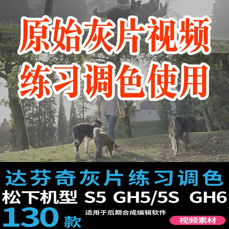 视频素材松下GH5/5S GH6 S5练习混剪pr调色达芬奇后期灰片原素材