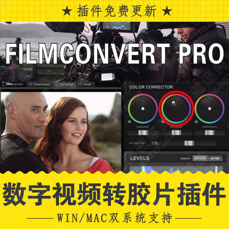 FCPX特效插件 FilmConvert Pro数字视频转胶片插件 AE Pr FCPX