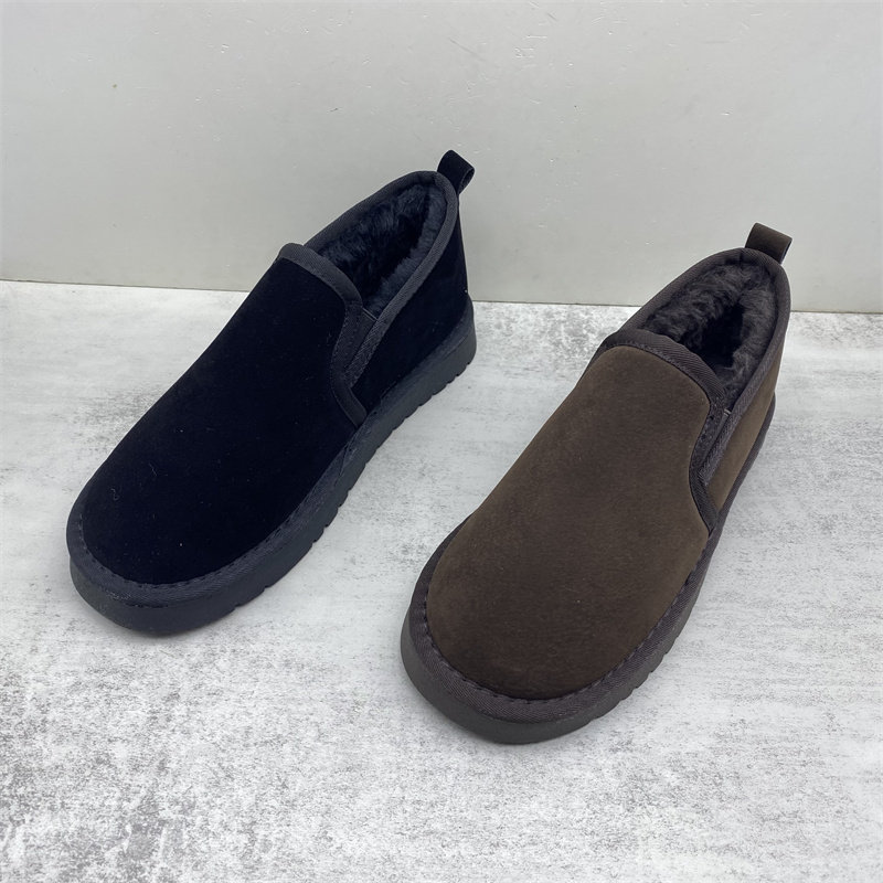 工厂处理2025年冬季新款圆头平底舒适百搭休闲加绒保暖雪地靴男靴,流行男鞋,时尚雪地靴,淘宝优惠券,粉丝福利购,淘宝优惠卷