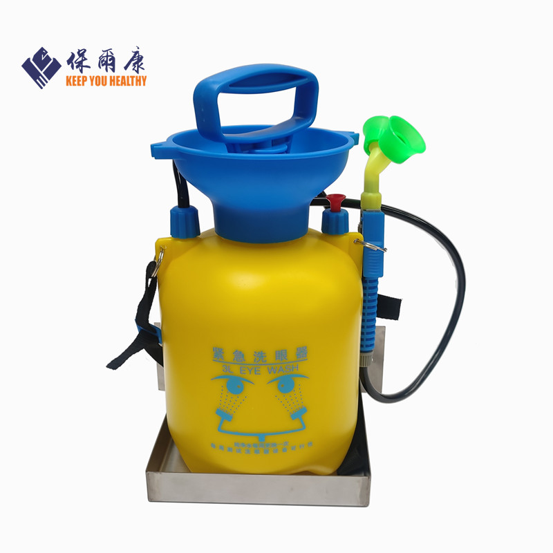 验厂洗眼器5L8L便携式应急双口洗眼器紧急洗眼器实验室移动洗眼器