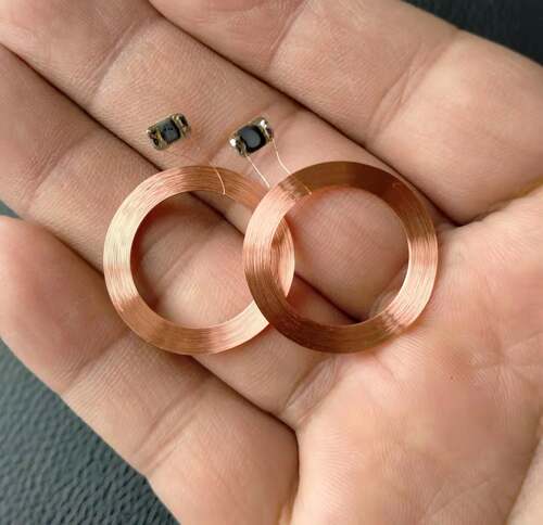 JTRFID25mm圆芯片焊接线圈
