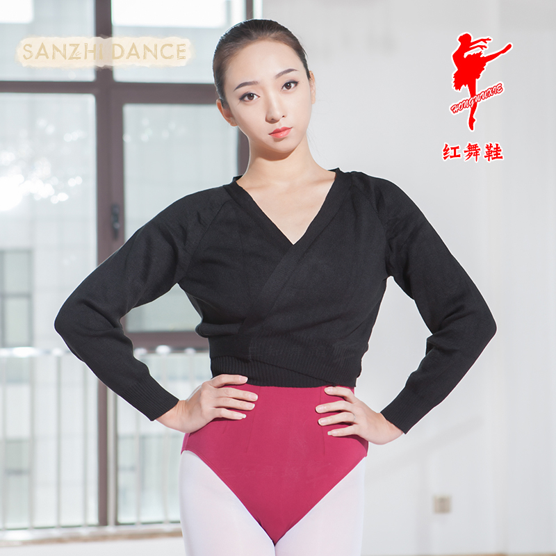 毛衣开衫儿童外套红舞鞋