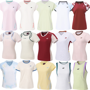YONEX尤尼克斯网球服女子26新款 运动T恤上衣背心速干羽毛球服 夏季