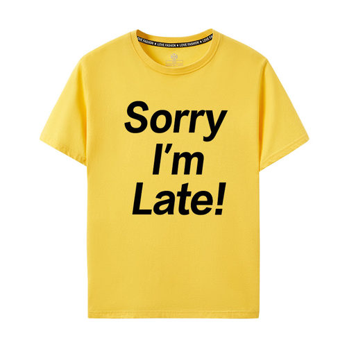 梦旅人浅野忠信卢广仲sorry I'm late一百种生活纯棉短袖t恤大码