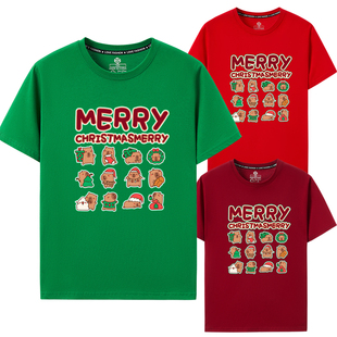 圣诞节短袖T恤水豚卡皮巴拉capybara卡通merry Christmas t-shirt