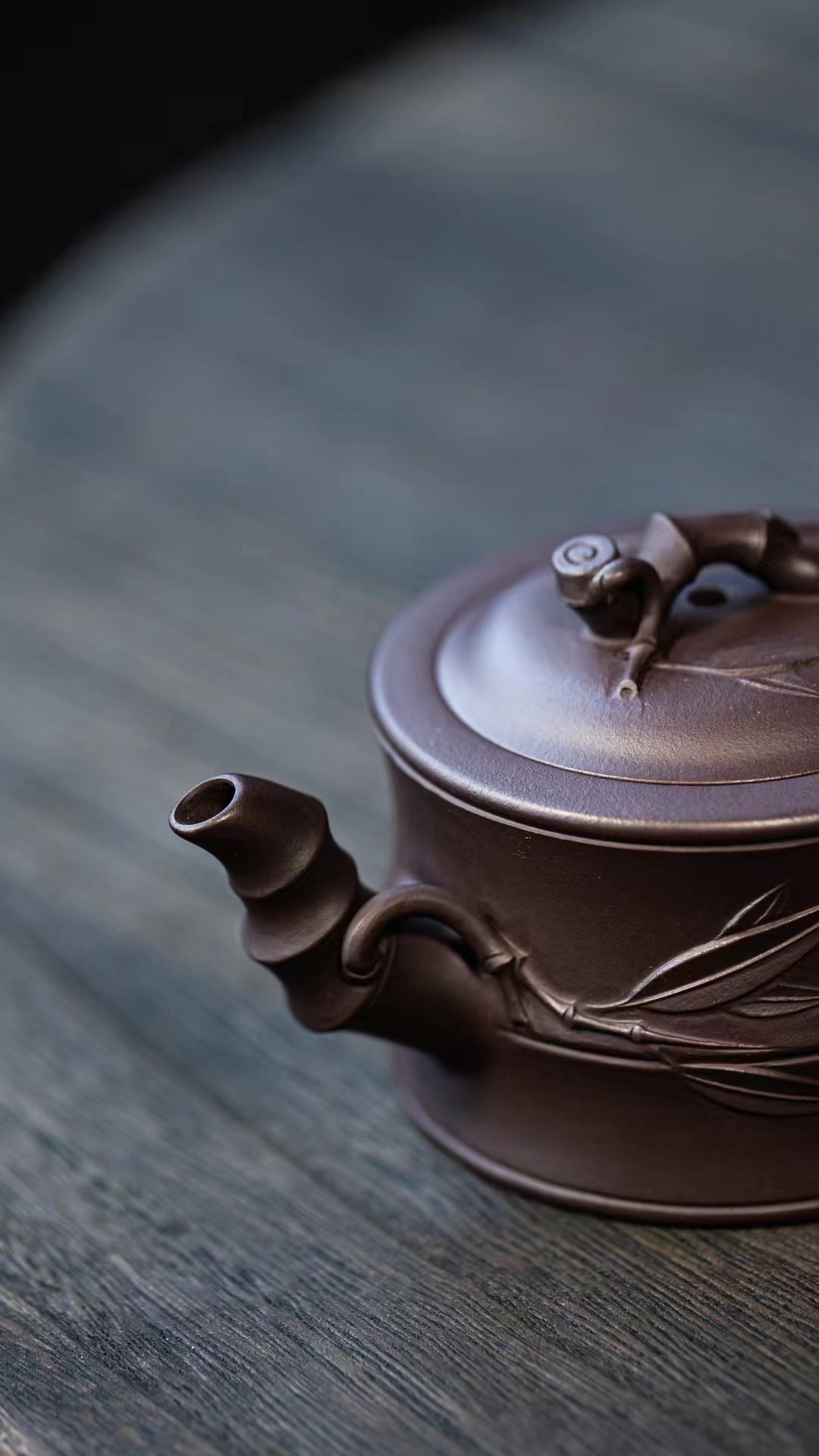 宜兴紫砂壶泡茶叶中式单壶礼品纯手工原矿紫泥四面竹叶130cc240cc