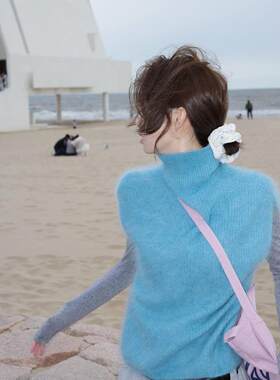 针织坎肩毛衣女打底衫T恤上衣