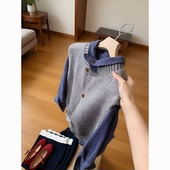 女 显瘦针织马甲两件套今年流行休闲套装 2026春季 韩系复古格子衬衫