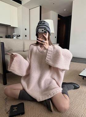 2026秋季新品粗线针织毛衣女