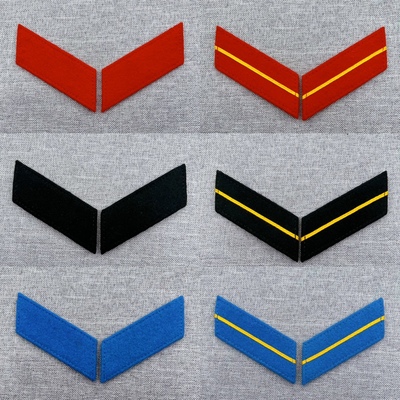 全新复刻55式大衣款红毛呢底布领章各种颜色可按要求配置五星符号