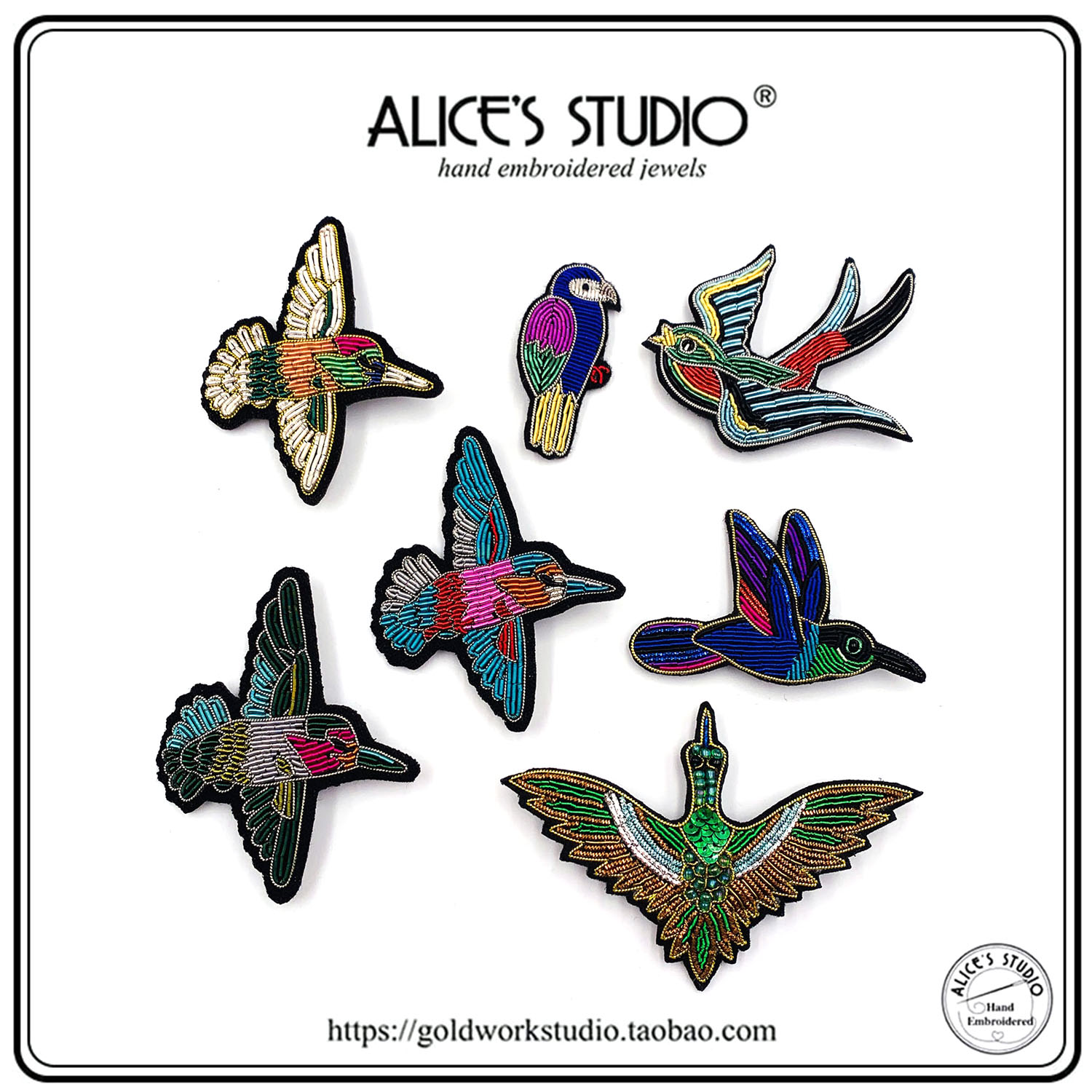 手工金属丝刺绣西服配饰别针