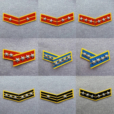 55式58式领章星铜锌合金实心徽章