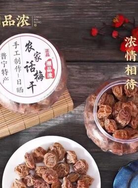 潮品浓农家话梅干普宁特产