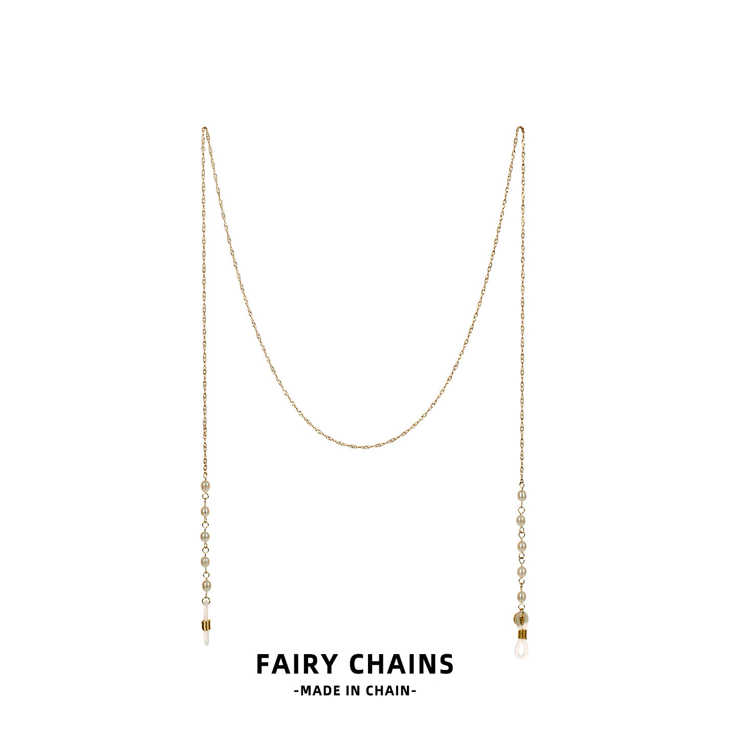 高级淡水珍珠眼镜链原创设计镜链