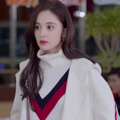 古力娜扎韩版宽松针织衫