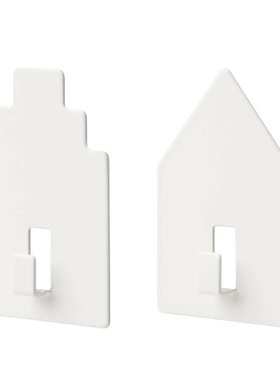 国内宜家蒂伯瓦恩自粘挂钩白色房子图案两件套免打孔IKEA家居代购