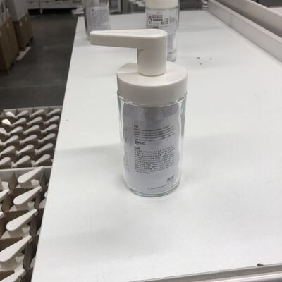 国内宜家塔肯皂液器卫生间洗手液分装瓶玻璃压泵厨房水槽IKEA代购