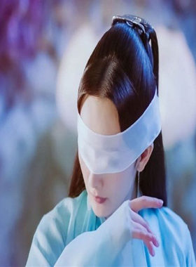 蒙眼缎带白绫布拍照遮眼蒙眼睛