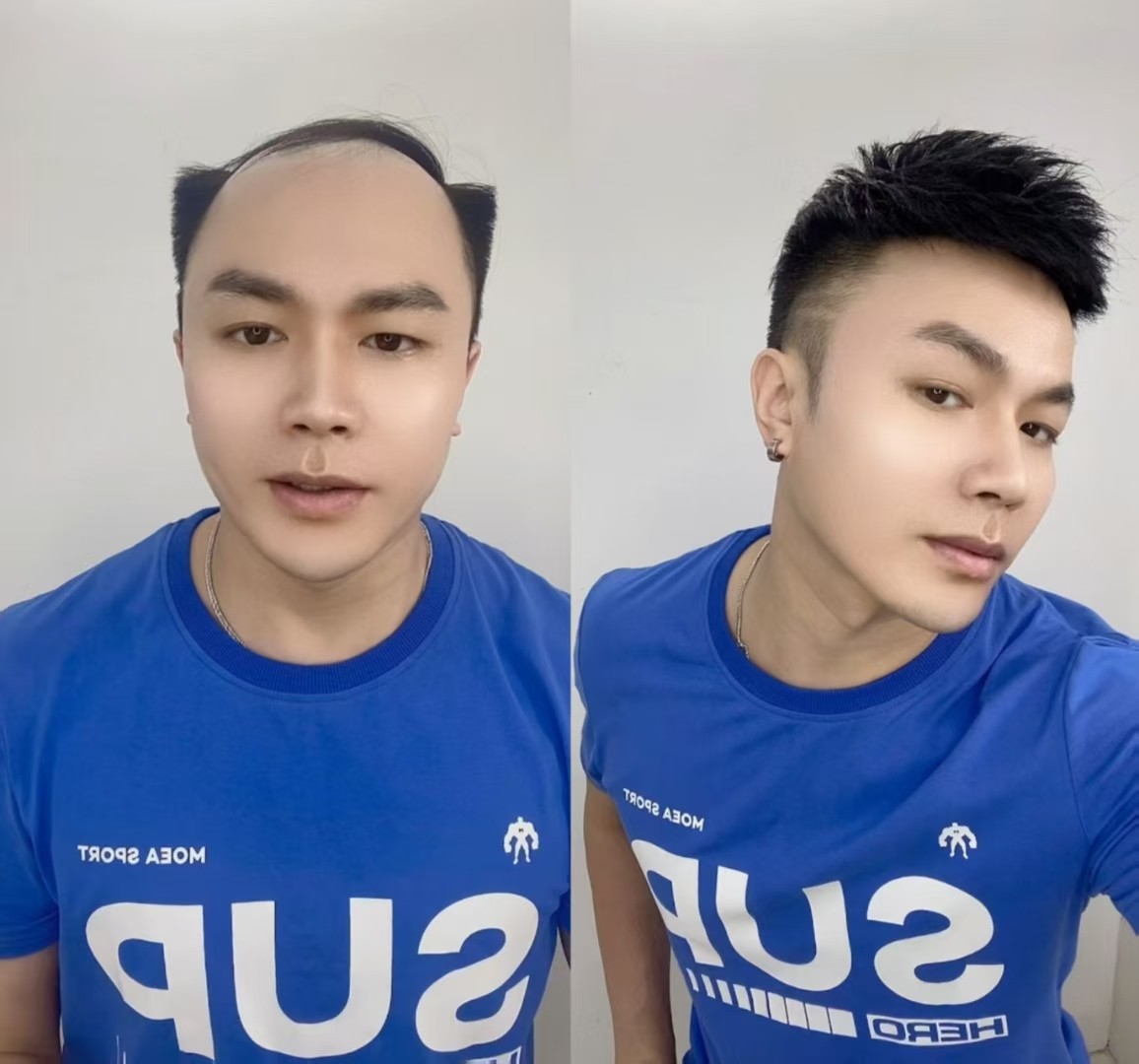 男士假发生物头皮工厂直销短发寸女士整顶假发