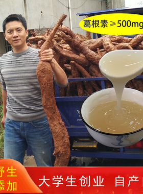葛之味 野生葛根粉江西新鲜老葛粉代餐柴橘酿500g送葛片茶汤