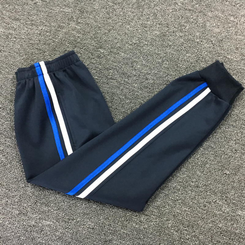 校服裤秋季款南韩丝红白蓝
