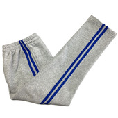 宽松长裤 超薄全棉灰镶宝蓝双边直筒运动校服卫裤 新款 定制春秋夏季