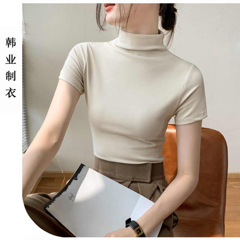本命红2024春季新款短袖t恤女