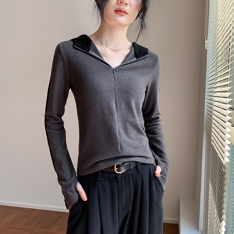 歌倍尚长袖打底衫女秋冬