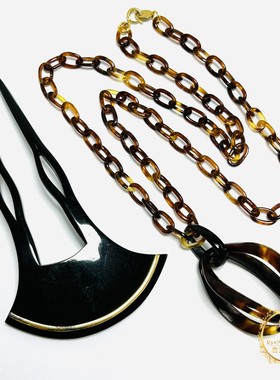 日本天然本鳖甲项链孤品